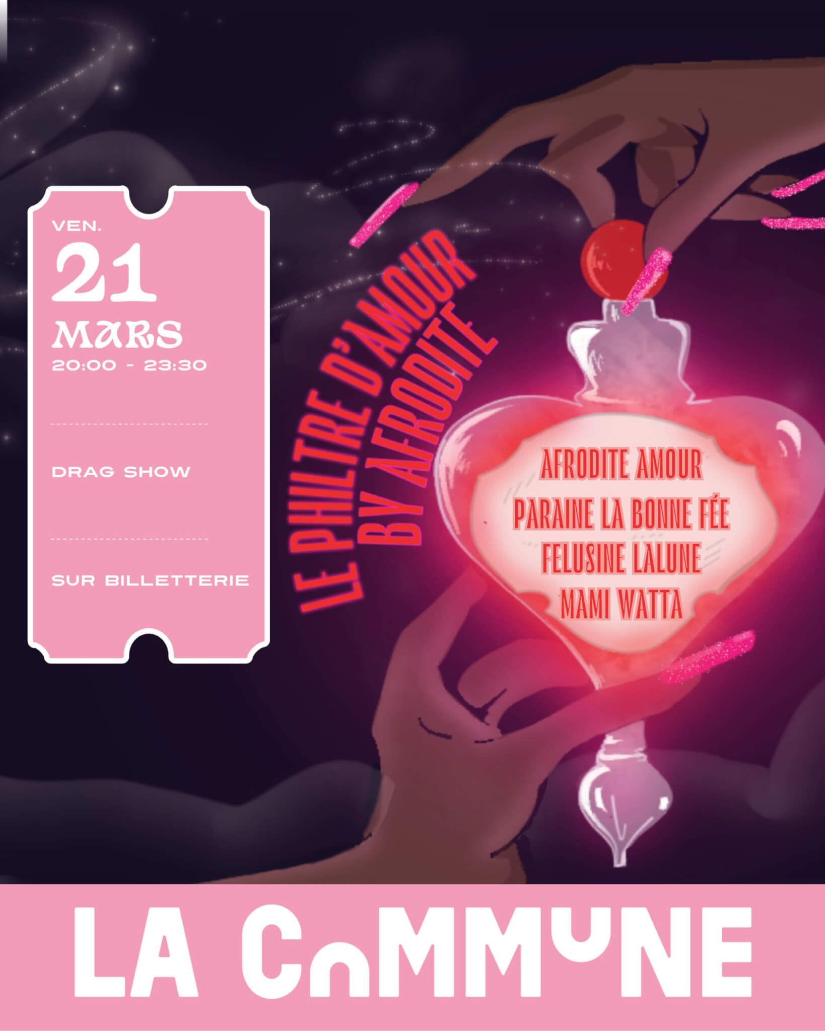 Affiche du drag show 