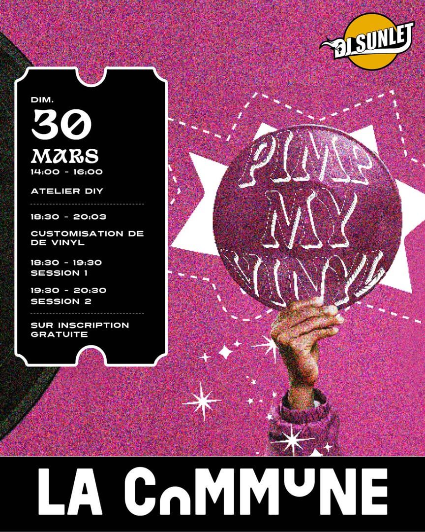 Affiche de l'atelier DIY 
